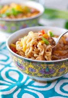 Korean Ramen Chicken BBQ Bowl
