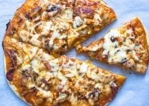 BBQ Chicken ranch pizza