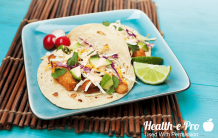 Bang Bang Chicken Soft Taco on plate